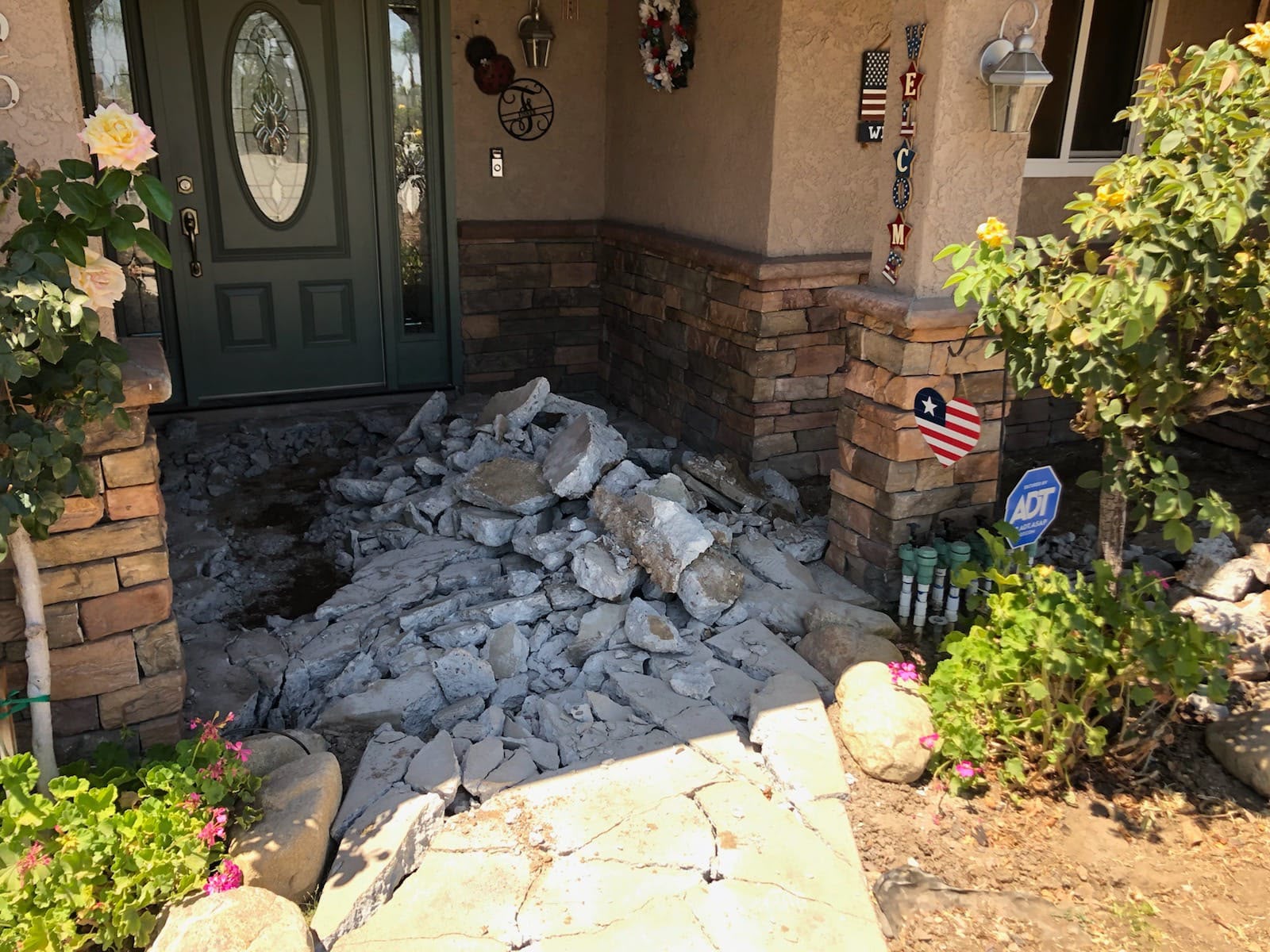 Rancho Cucamonga Energy-Efficient Front Yard before, photo 3